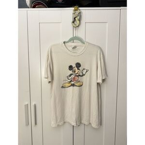 Vintage Mens Unisex Tshirt Disney Micki Mouse‎ 80s  Size XL